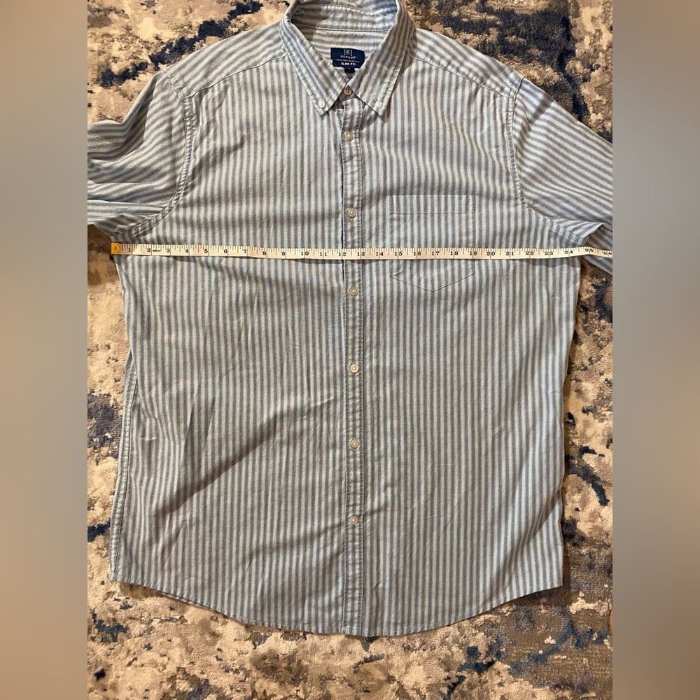 George Black and White Casual Button Down Shirt - Picture 6 of 8